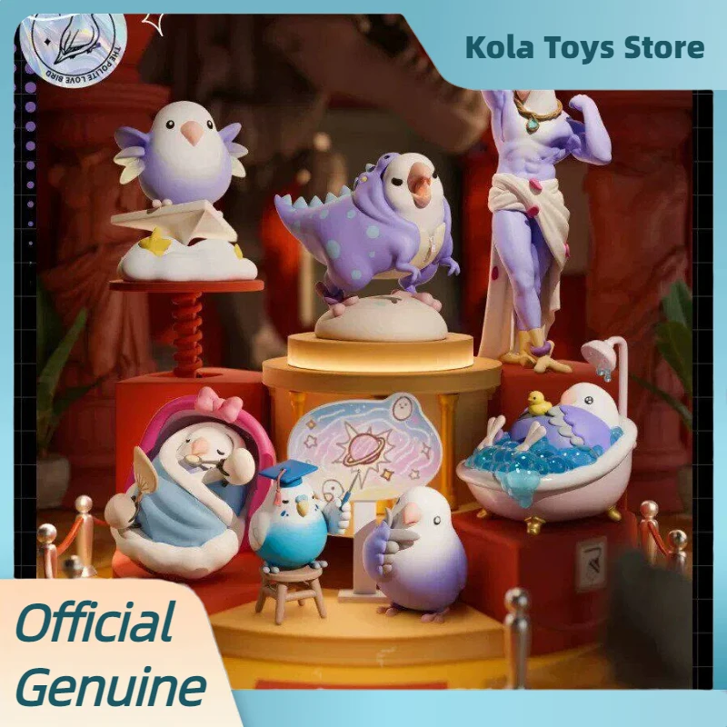 

Genuine Plzdot Bird Taro Round Blind Box Birds And Flowers Series Mini Abstract Figurine Desktop Decoration Mysyery Box Gifts