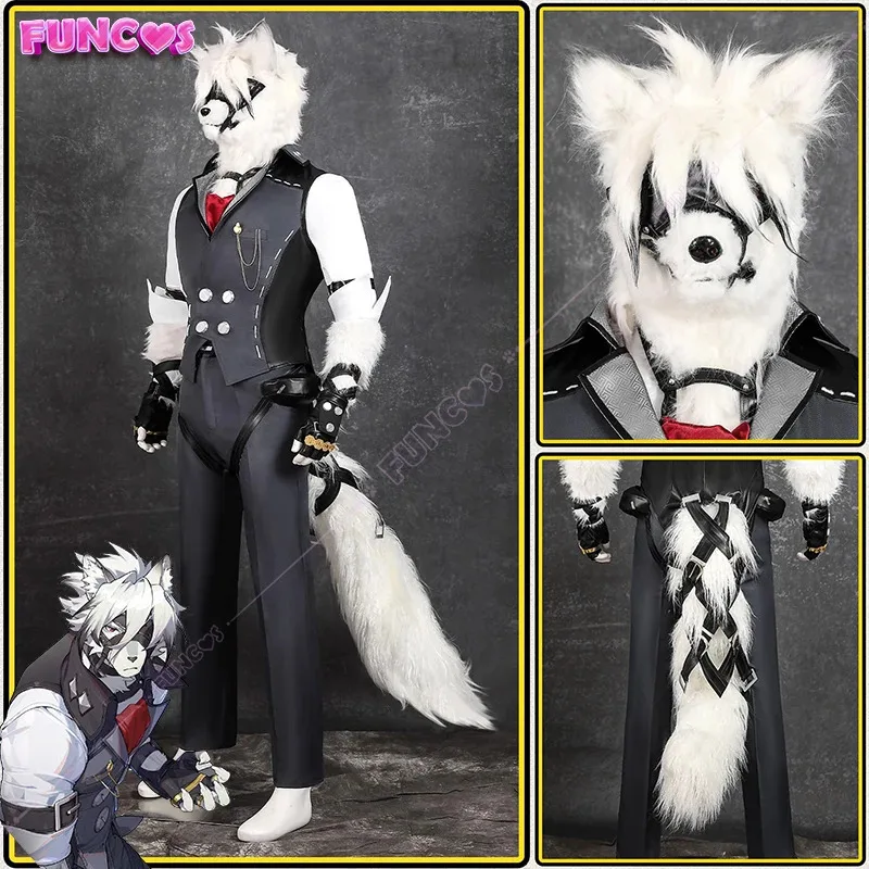 DY20Von Lycaon تأثيري حلي لعبة Zenless منطقة صفر فيكتوريا التدبير المنزلي الفراء غطاء رأس الذيل سترة حزام الأكمام بروش الملحقات