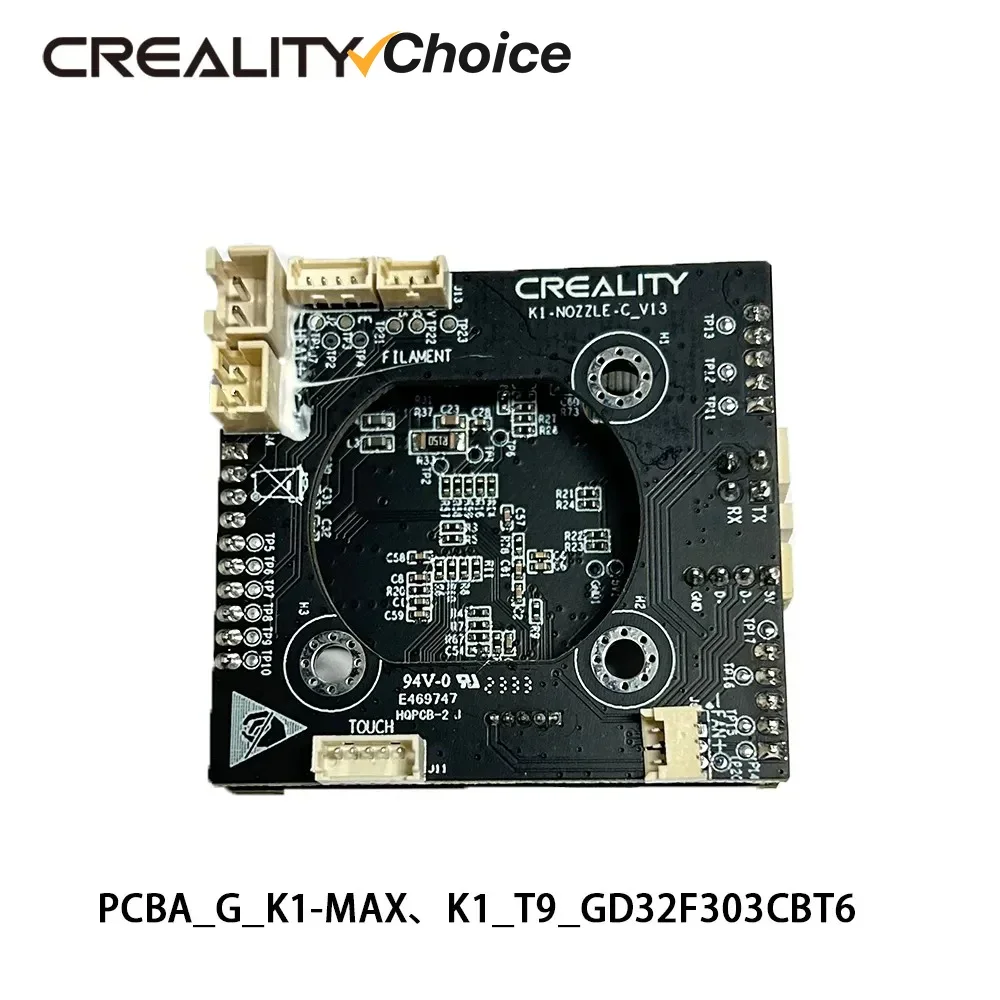

Creality Original PCBA_G_K1-MAX/K1_T9_GD32F303CBT6 NOZZLE-C-V13 Плата адаптера Замена аксессуаров для 3D-принтеров
