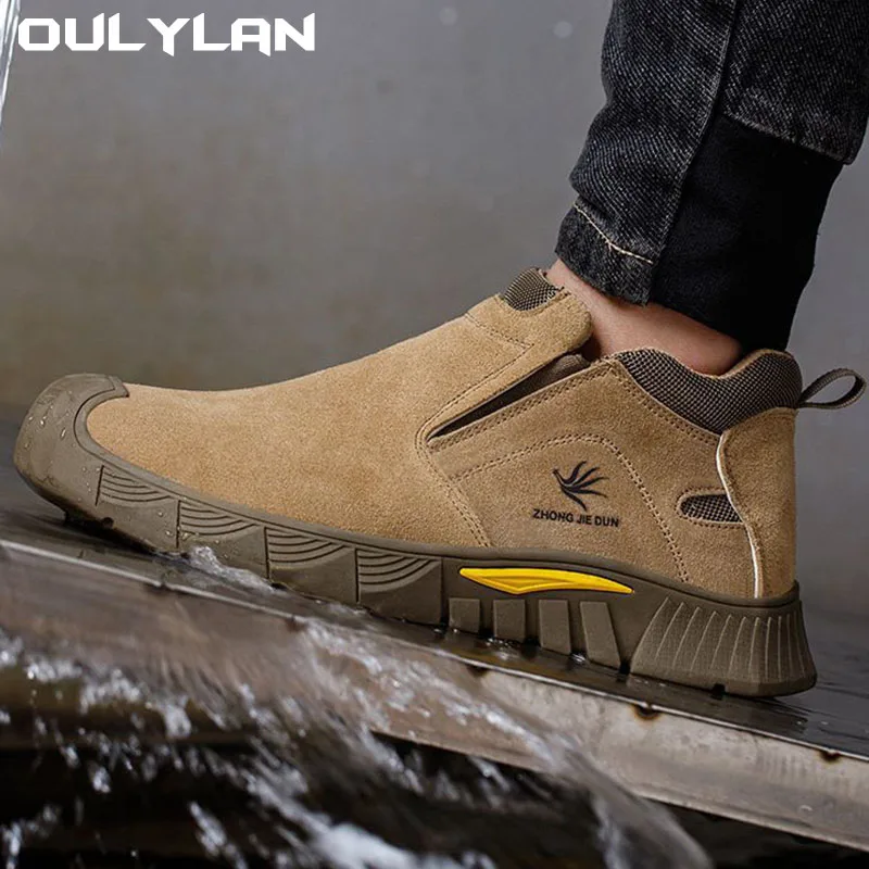 

Oulylan Protective Shoe Work Safety Shoes For Men Women Breathable Work Sneakers Steel Toe Shoes Anti-puncture Safety