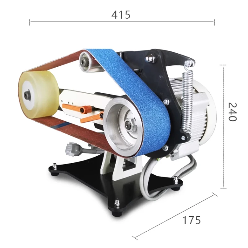 Lijadora de banda eléctrica de 915x50MM, pulidora Horizontal y Vertical mejorada, amoladora angular, servomotor sin escobillas, 220V