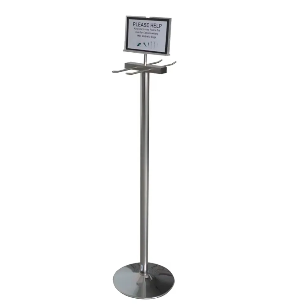 Stainless steel wet umbrella bag holder metal material product online commercial