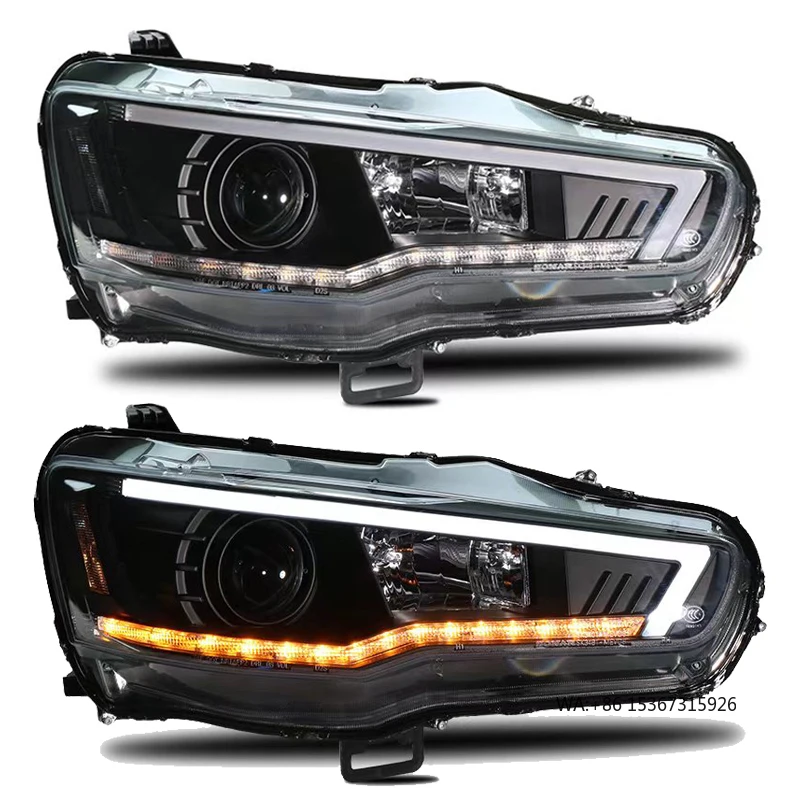 

Фара объектива проектора динамический сигнал Lancerexevo излучающий диод фары Drl автозапчасти автомобильные фары