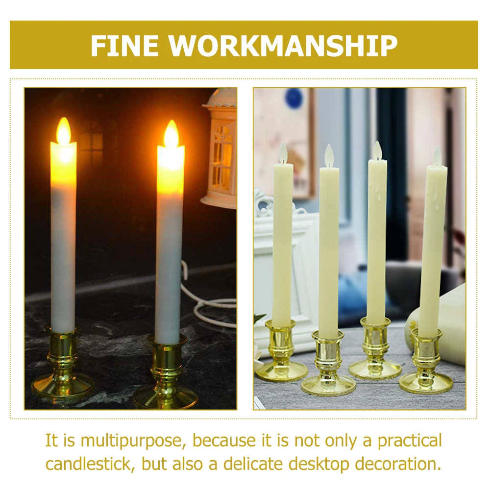 

Electronic Holder ABS Candlestick Decorative Home Holders for Cafe Bar Hotel Decoration
