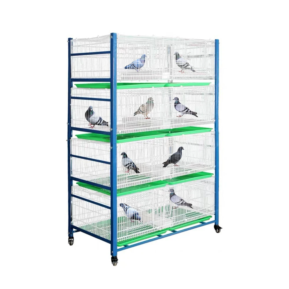 

Custom Bird Accessories Cheap Layer Multilayer Bird Cages Fotable Stainless Steel Pigeon Breeding Cages