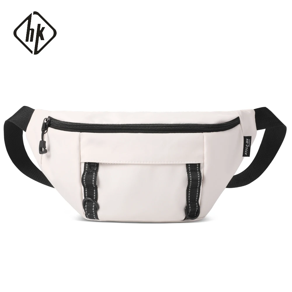 

HcanKcan Casual Waist Pack Male Oxford Waterproof Men's Crossbody Bag Light Weight Chest Pack High Quality Shoulder Bag Husband