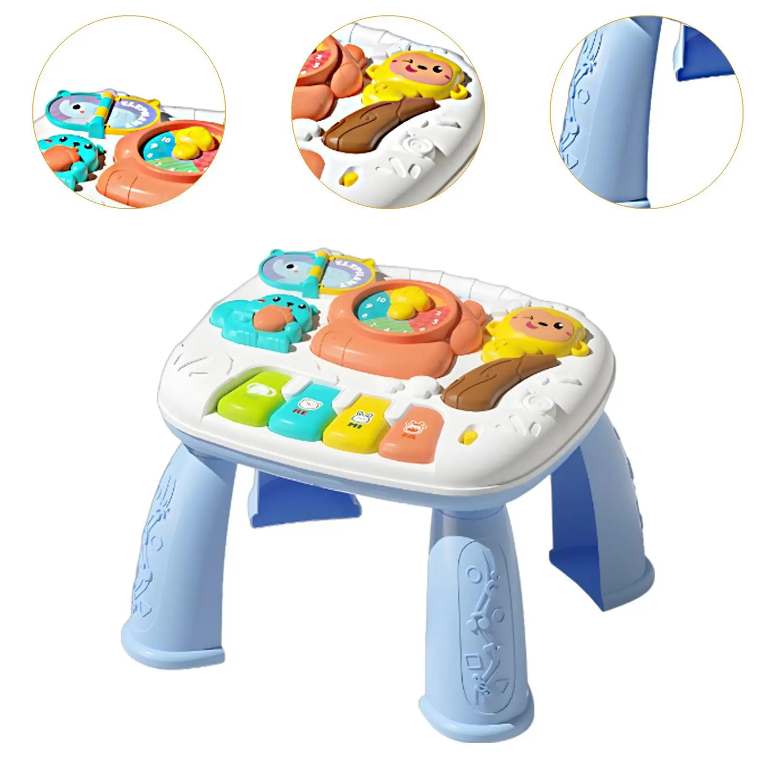 Baby Activity Table Piano Toy Learning Toy Kids Valentines Gifts Development Toy