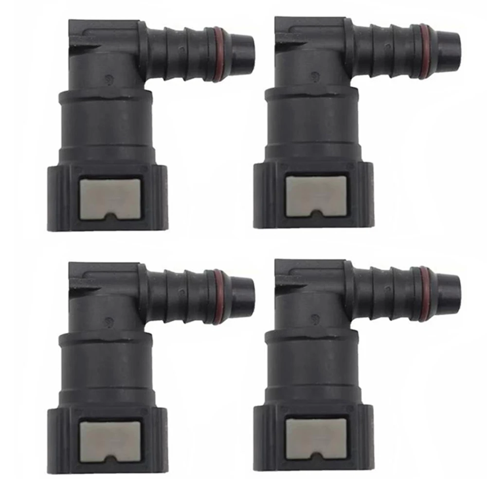 

2X 9.89 ID8 Curved Fuel Line Quick Connector Urea Tube Pipe Fittings Gas Filter Fitting 90° Fuel Quick Connector