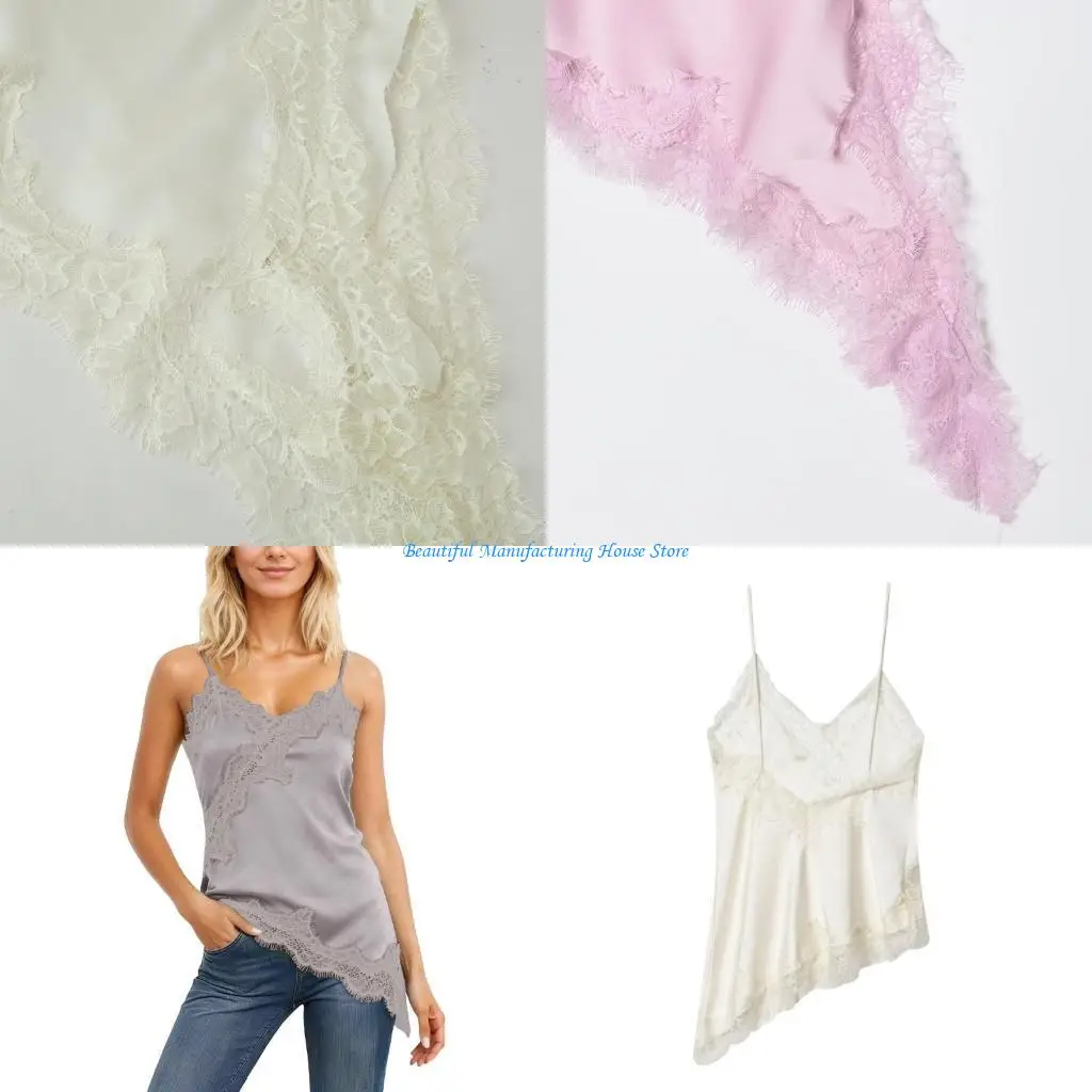 

E56A Women's Elegant Polyester Blend Camisole for Office Wear and Leisure Activities