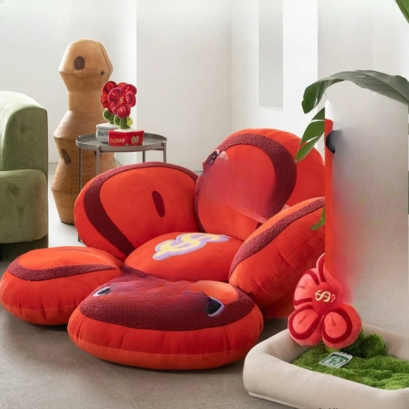 Luxuriöses Blumen-Lazy-Sofa zum Liegen und Schlafen, Wohnzimmer-Dekoration, kreatives Ornament