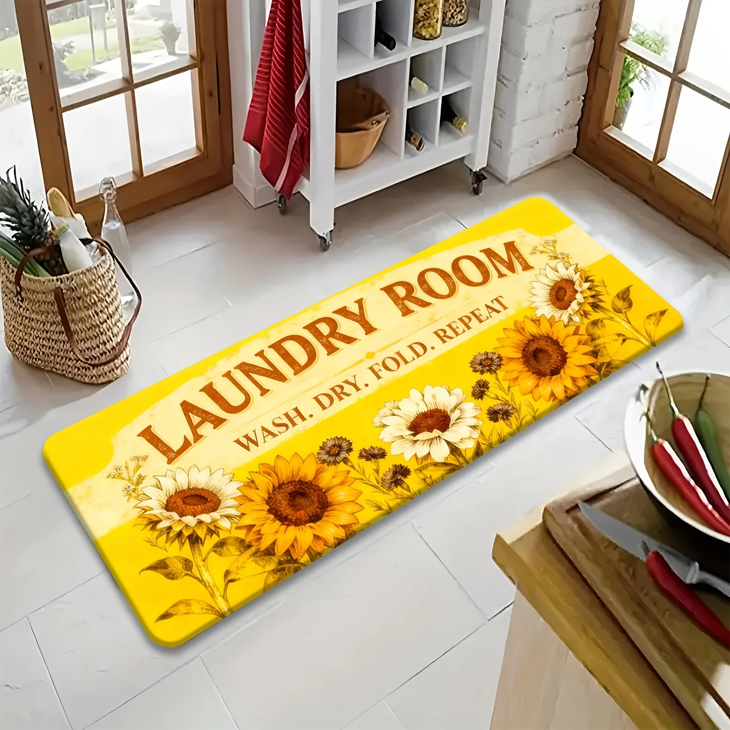 Vintage Coffee Kitchen Mat Retro Cafe Shop Runner Rug Cappuccino Cup Espresso Signboard Brown Wood Floor Cushion Runner
