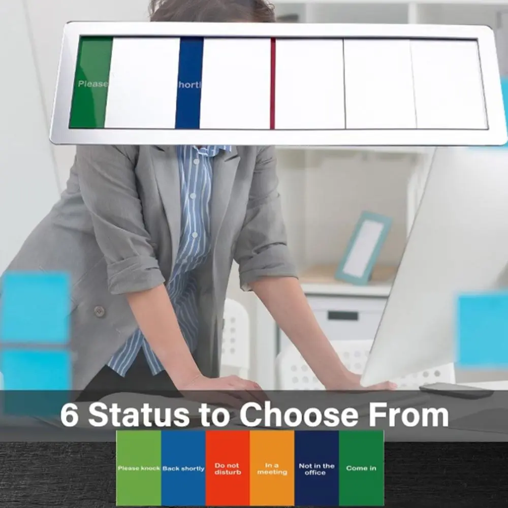 

Acrylic Office Door Status Sign Do Not Disturb Fast Switching Privacy Indicator 6 Statues Acrylic Slider Office