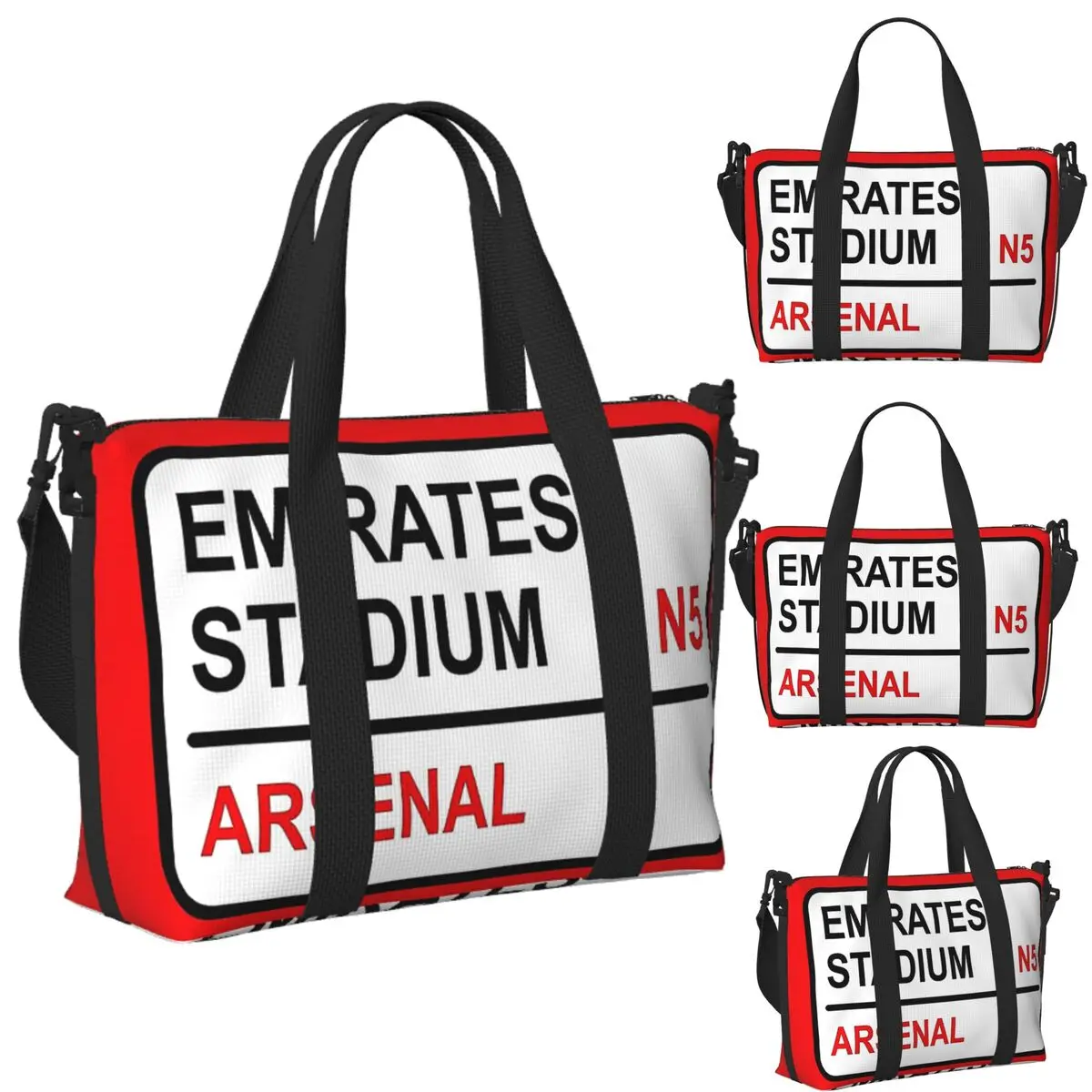 

Пользовательские Emirates Stadium футбольный знак пляжная дорожная сумка большая вместительная сумка-тоут для спортзала спортивная женская дорожная сумка для покупок