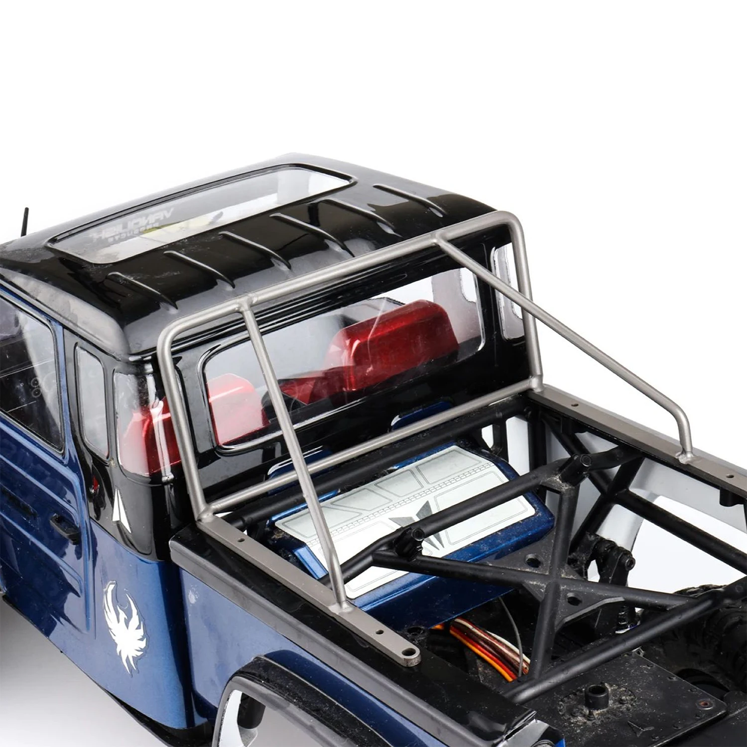 F10 Ultra Hard Titanium Alloy Bed Rack Rollbar For 1/10 RC Crawler Truck Body For Vanquish F10 Phoenix Upgrade Part