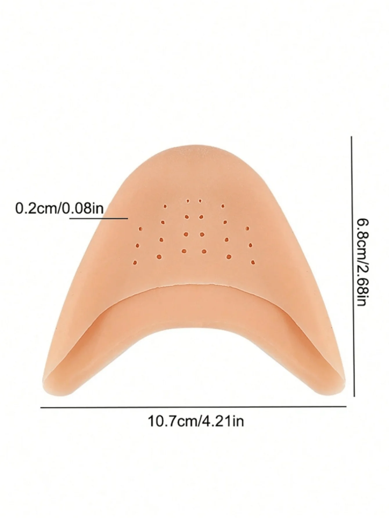 2 Pairs of Toe Protectors, Anti-Wear Toe Covers, Silicone Toe Pads for High Heels, Anti-Pain, Non-Abrasive Foot Pads, Big and Small Toe Protectors image 3