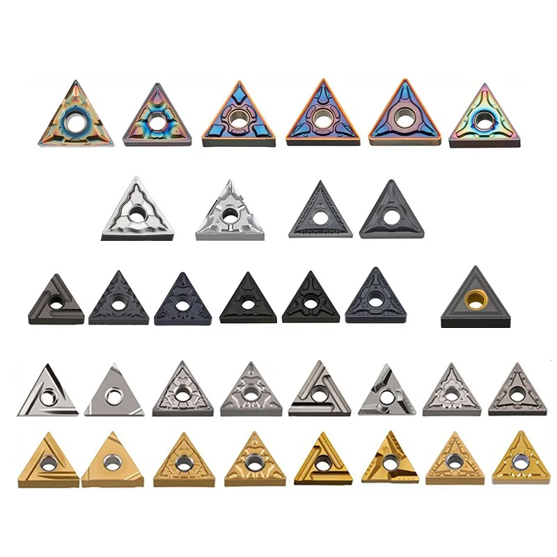 Lama da tornio triangolare CNC TNMG160404/08-MA in acciaio inossidabile ad alta durezza e grado resistente all'usura MP7120