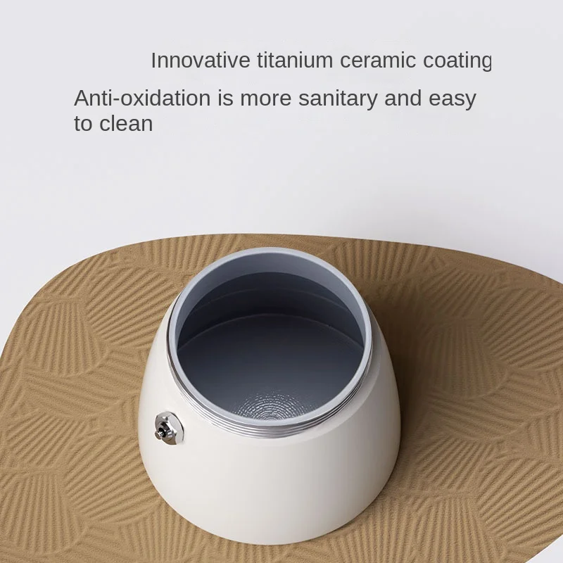 Caffettiera Moka a doppia valvola estrattore per macchina da caffè Espresso italiano caffettiera da esterno retrò