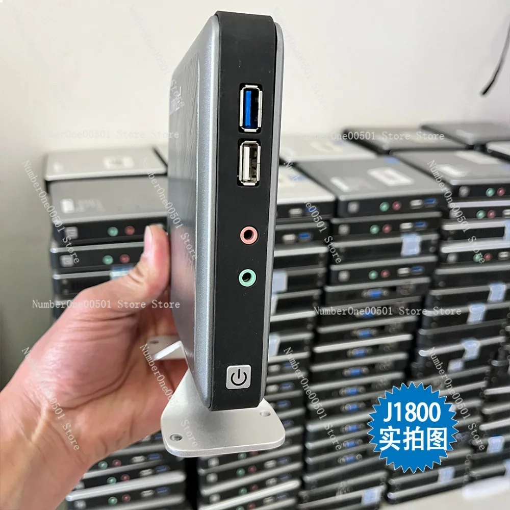 Mini PC Usado J1800 de Baixo Consumo, Thin Client ITX, Micro Computador Dual Core, PC Industrial Portátil, Estável e Econômico em Energia