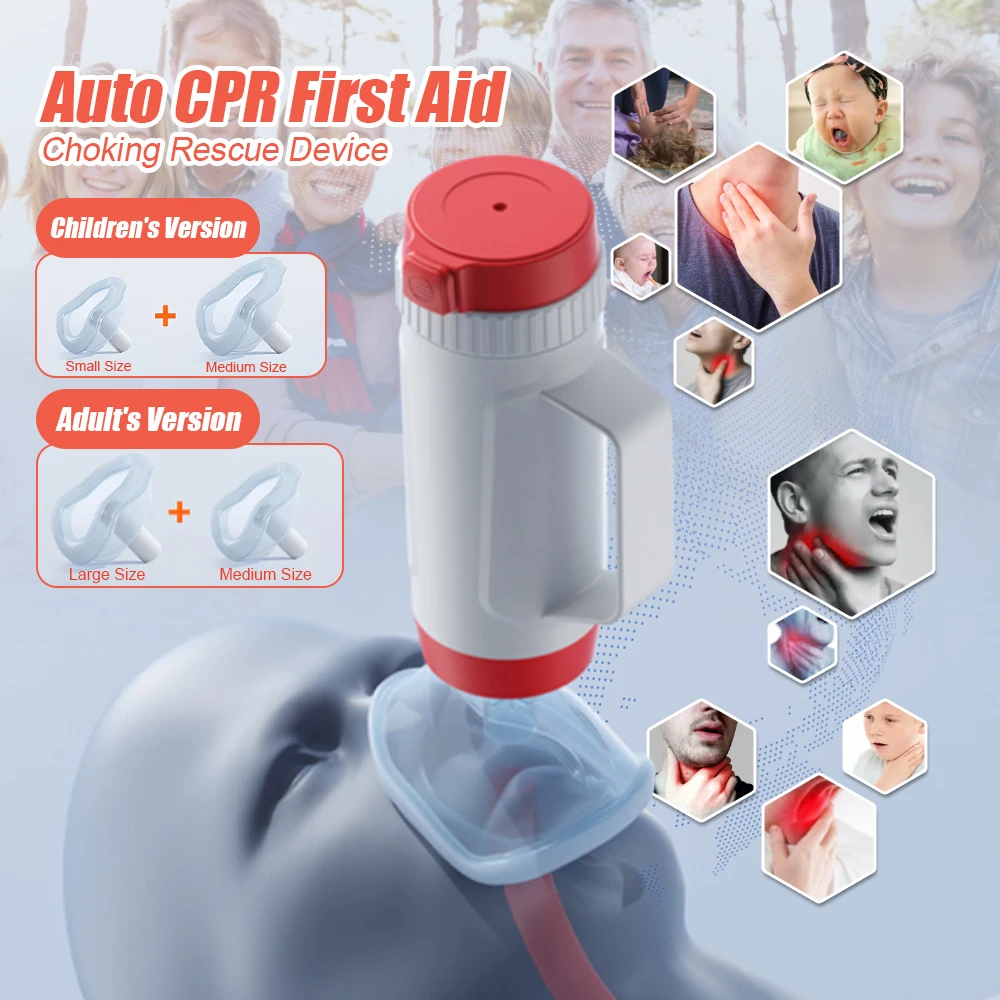 

Автоматическое спасательное устройство для оказания первой помощи, домашнее путешествие, открытое аварийное устройство для удушья CPR для детей и взрослых, спасательное устройство для детей и взрослых