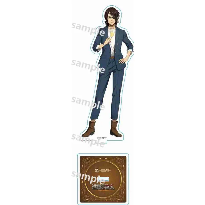 Game Armin Arlert Eren Yeager Mikasa Ackerman Levi Acrylic Stand Doll Anime Figure Model Plate Cosplay Toy for Gift