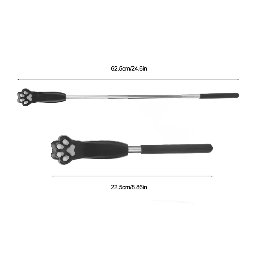 1Pcs Extendable Back Scratcher Stainless Steel Cute Cat Claw Telescopic Scratching Back Foot Massage Tools Relieve Itching Tools