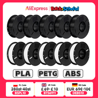 KINGROON 10KG PLA/ ABS/ PETG Filament 1.75mm Black White Gray , Wholesale 10 Rolls PLA ABS PETG Plastic For 3D Printer
