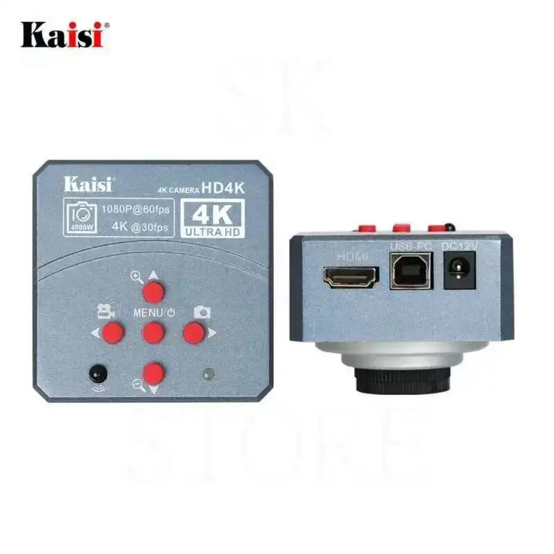 Kaisi Zoom Trinocular Stereo Microscope Set With 4K HDMI Video Camera TX-350s Plus 3.5X-100X For Soldering Repair