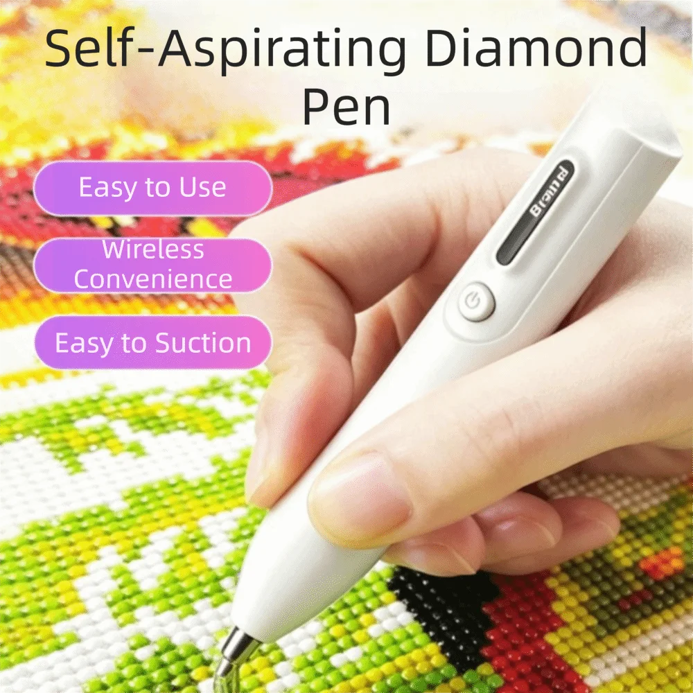 Absorbing Diamond Electric Diamond Painting Pen Electric Suction Metal Tip Diamond Painting Tool Painting Tool