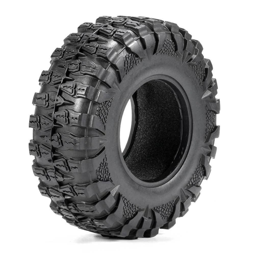 TBSCRC 2.2inch 4Pcs Rubber RC Tires  dragon claw tire with sponge inner liner for  TRX-4 AXIAL SCX10 KM2 JEEP Wrangler 90046 etc