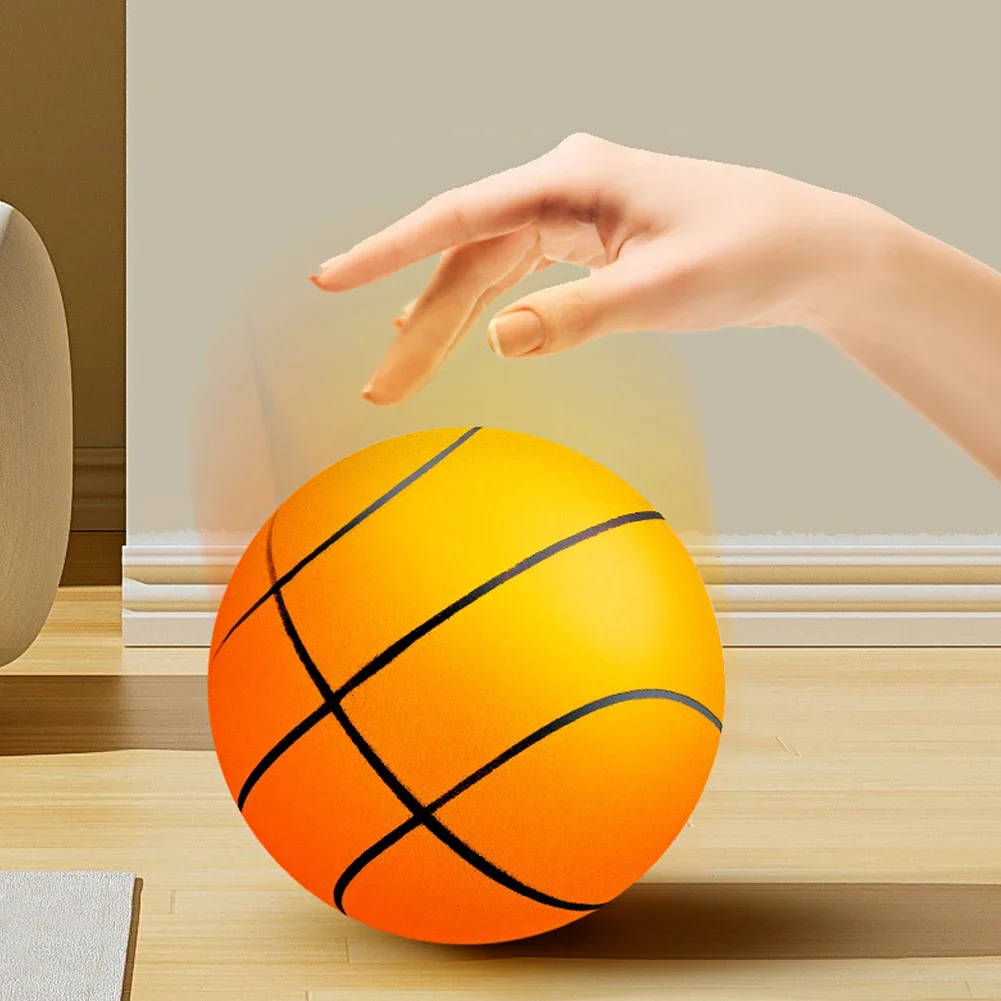 Silent Basketball Indoor Mute Pat Ball Silent Basketball 24cm No.5/7 Soft Foam Basketball For Kids Adult Home Sports