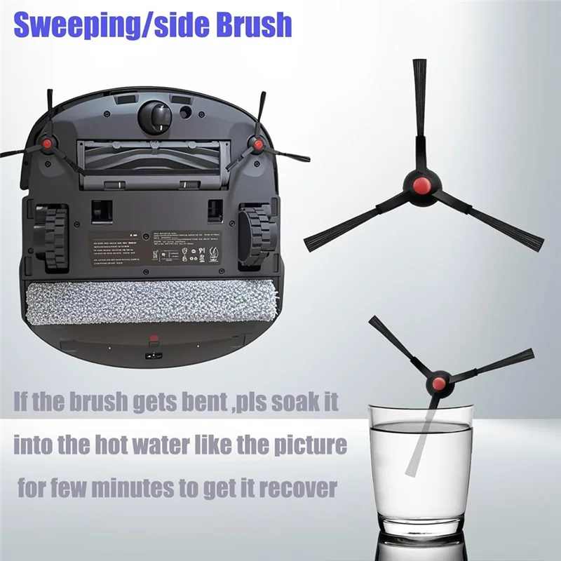 B58B-Accessories Kit For Eufy Omni S1 Pro/S1 Replacement Parts Rolling Mops Main Side Brush Hepa Filter Dust Bag