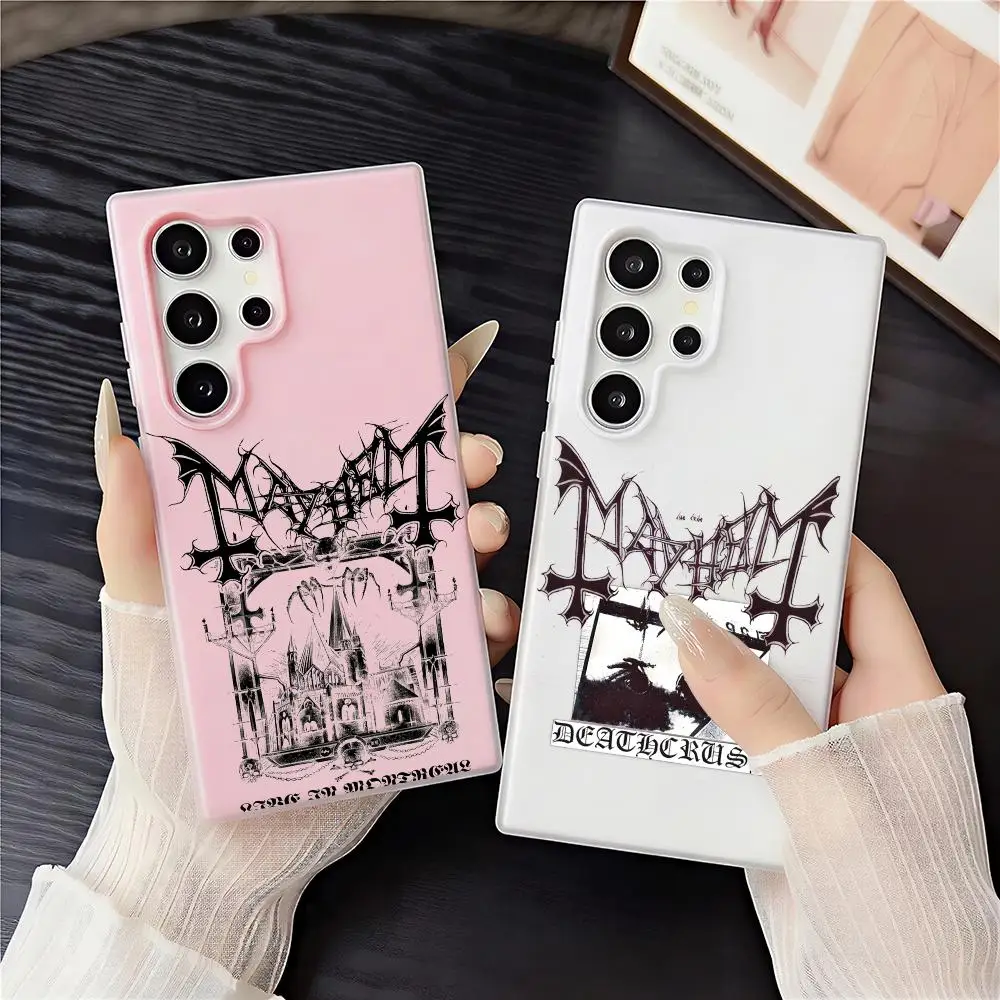 Metal M-MayhemS Phone Case 2-in-1 Detachable Clear Case with Card & Photo Slot for Samsung S22-S26