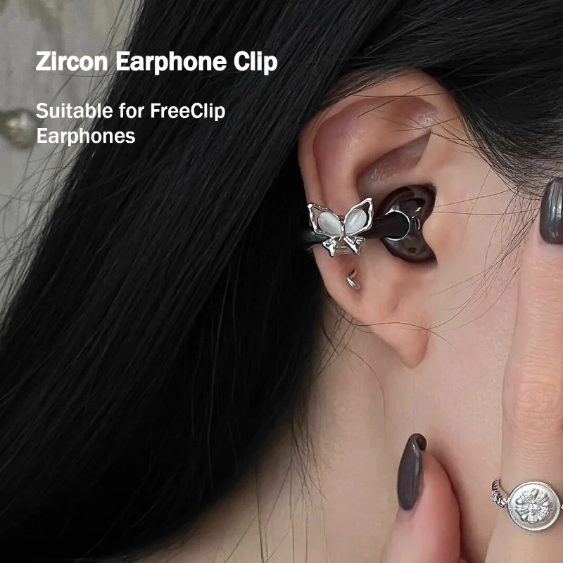 

Earphone Clip Suitable for FreeClip Earphone Zircon with Diamond Buckle and Flash Diamond Headset Decoration Earbuds Accessories