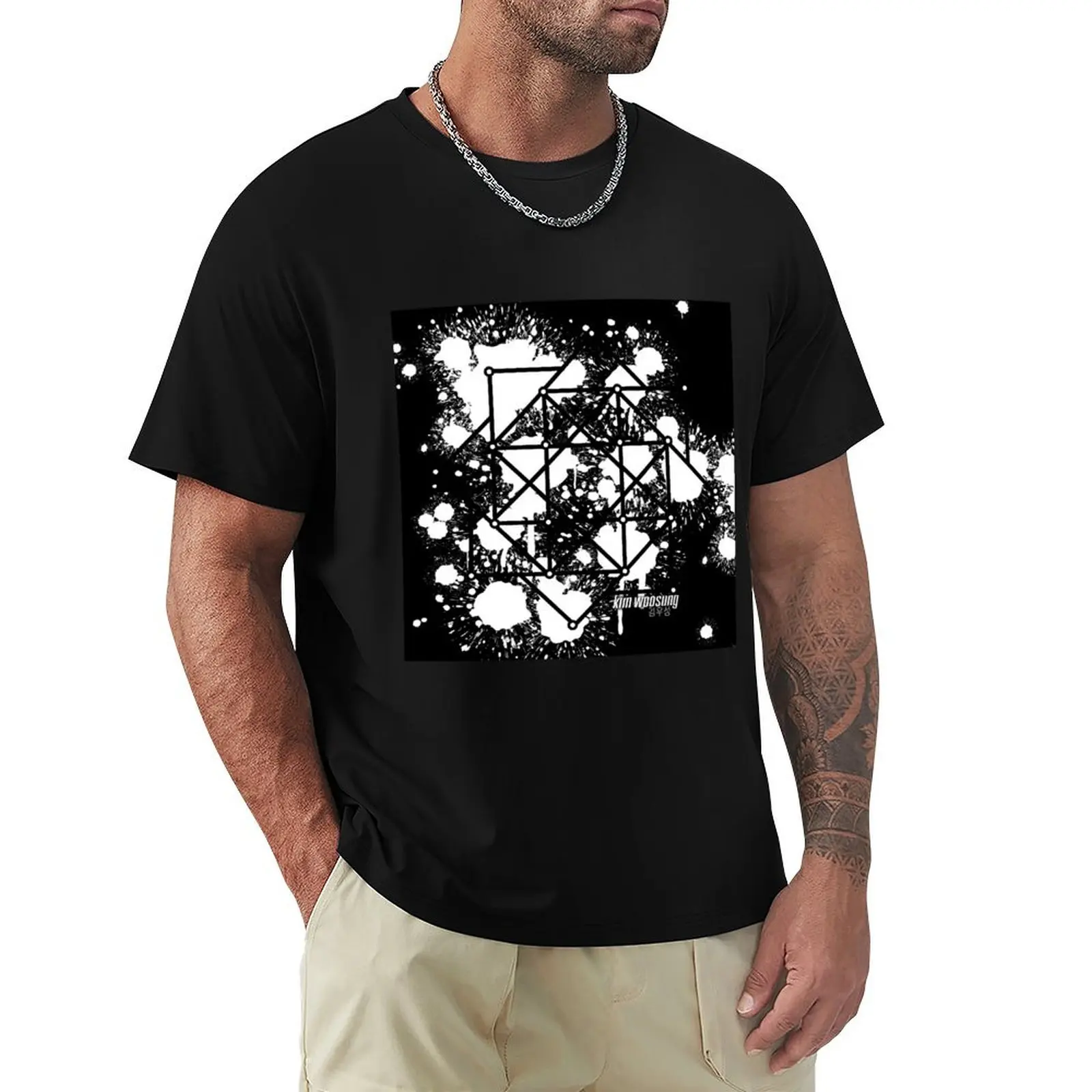 

Woosung, The White Rose Abstract T-Shirt sublime anime t shirts mens t shirts casual stylish