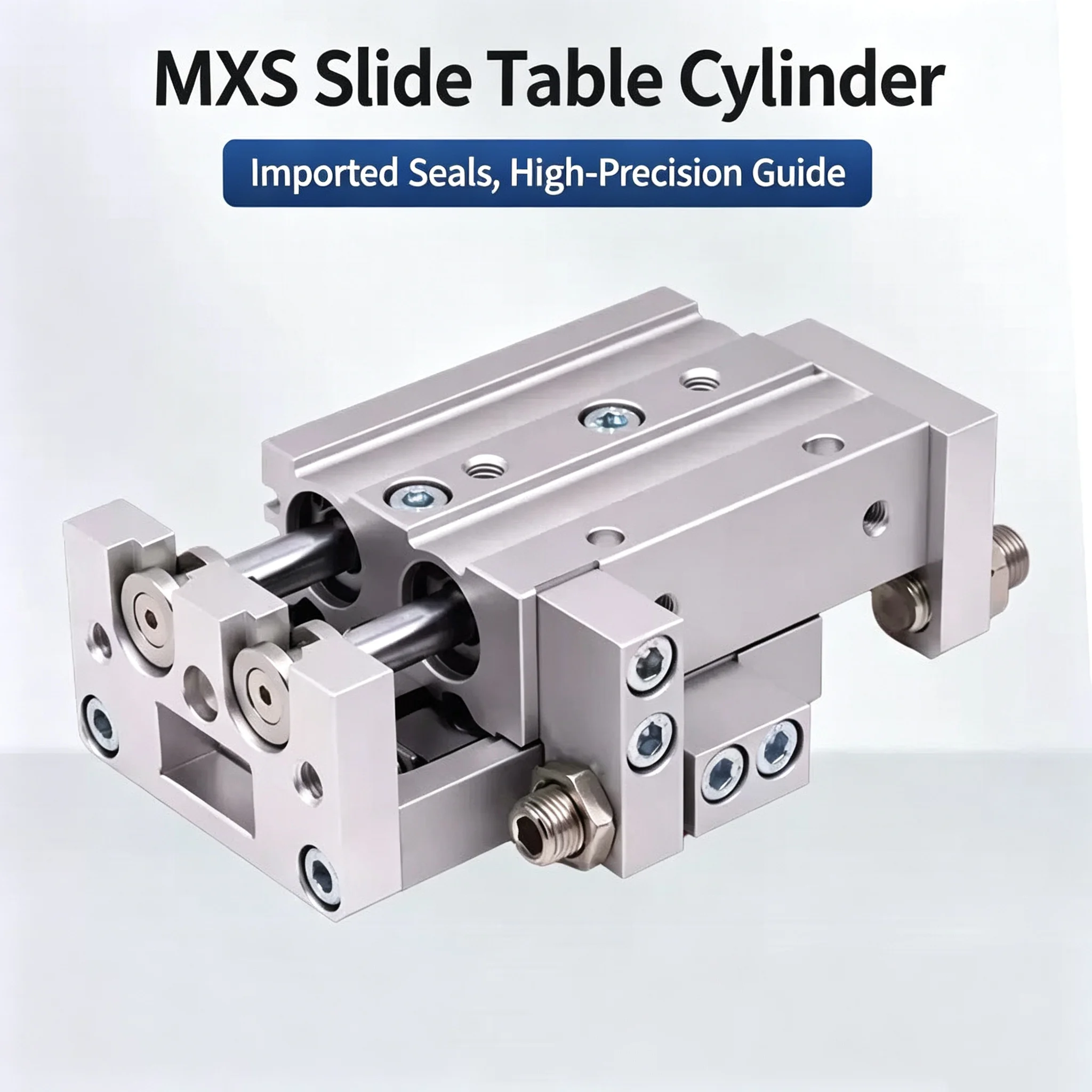 Pneumatic Air Slide Table Guide Cylinder MXS Series - MXS6 MXS8 MXS12 MXS16 MXS20 MXS25 MXS6L MXS6-50 for Industrial Use