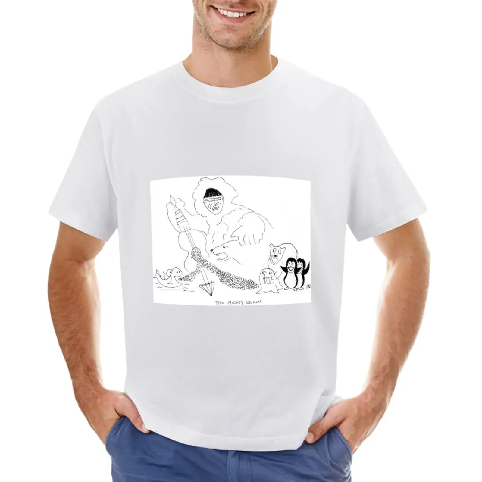 

Song Cartoon - The Mighty Quinn T-shirt for a boy vintage oversizeds t shirts for men