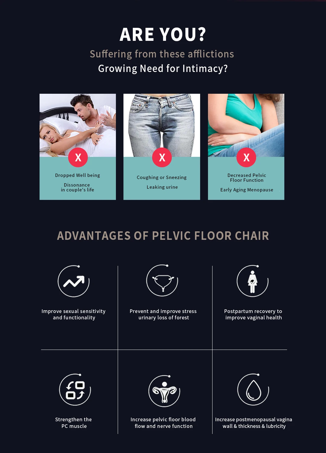 Ems Pelvic Floor Chair Machine Incontinence Muscle Repair Chair Ems Happy Chair for men and women