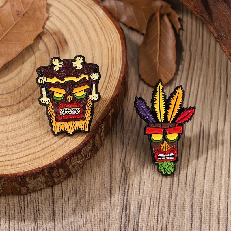 Anime Game Character Enamel Pin Badge Animal Wolf Brooch Punk Metal Classic Lapel Clothes Sweater Custom Kids Jewelry Gifts