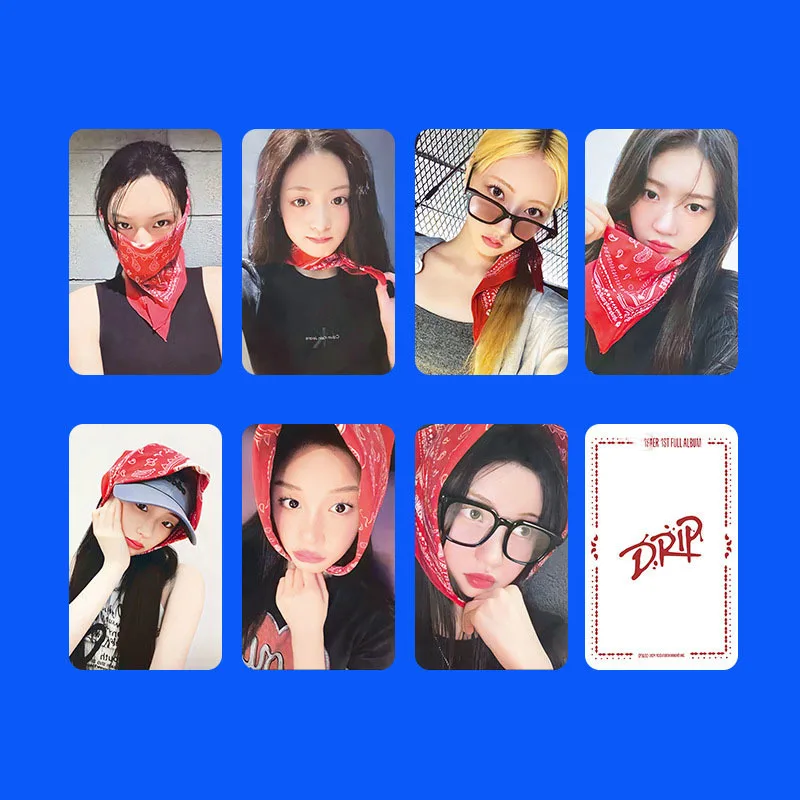 7pcs/setBABYMONSTER Album LOMO Card DRIP Collectible Card RUKA RORA ASA HARAM AHYEON Postcard Photo Card Fan Collectible Gift