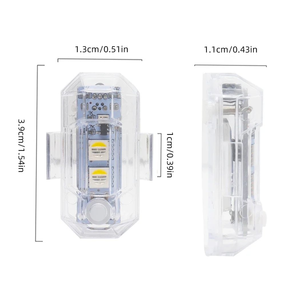 RGB Led الطائرات ستروب أضواء دراجة نارية سيارة ضوء LED فلاش موقف مصباح لاسلكي طائرة هليكوبتر تحذير أضواء