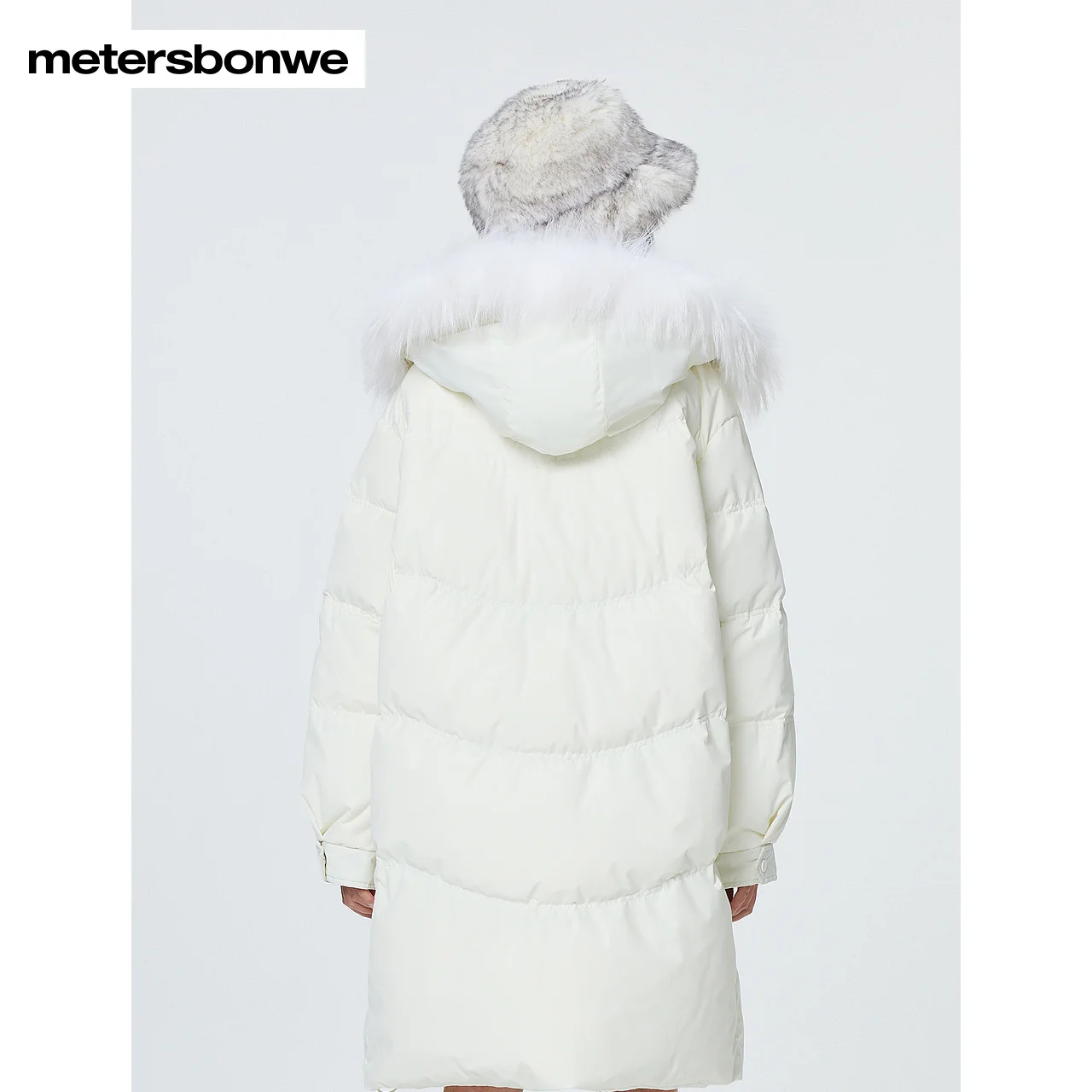 Metersbonwe Long Hooded Down Jacket Women Loose Thick Winter Parker Coat Ladies 2023 New Fashion Warm Jackets Casual Outerwear