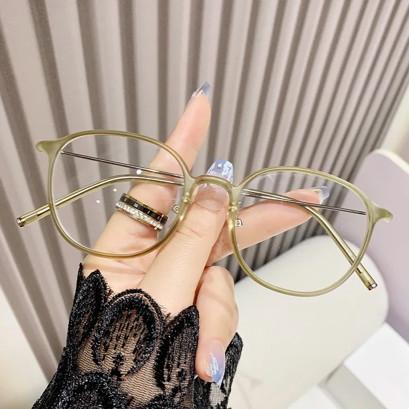 Presbyopie-Brille mit PC + Metallrahmen, runde Schildpatt-Anti-Blaulicht-Brille, 0 Grad, kann zur Dekoration verwendet werden – Detail 27