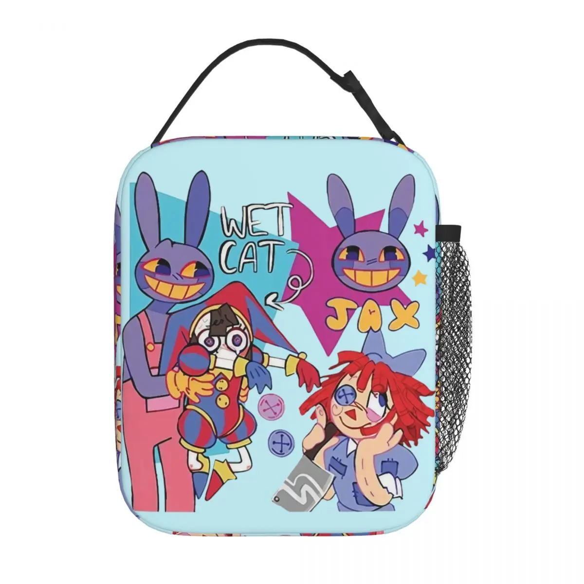 

Jax The Amazing Digital Circus Insulated Lunch Bag Leakproof Meal Container Cooler Bag Tote Lunch Box Office Picnic Bento Pouch