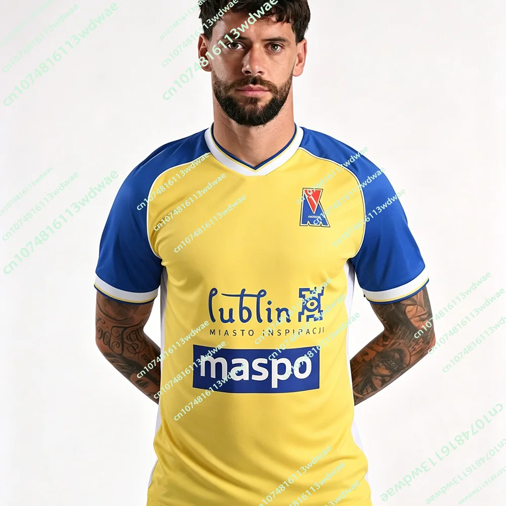 New Arrivals Poland Motor Lublin Football Jersey 27/26 Breathable Polish Mens TShirt 3D KID Sports Family Fans Footy Jersey