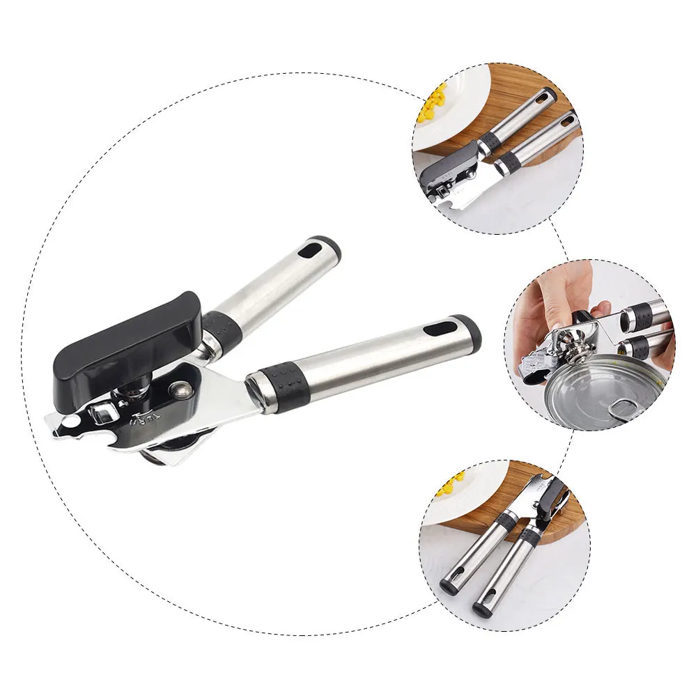 

1Pcs Multi-Functional Can Opener Stainless Steel Manual Kitchen Utensil Metal Bottle Opener Practical Portable Cooking