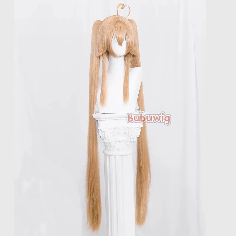 

CySynthetic Hair Attilio Regolo Косплей Парики Azur Lane Attilio Regolo 110 см Длинный Светлый Хвост Cos Парик Термостойкий