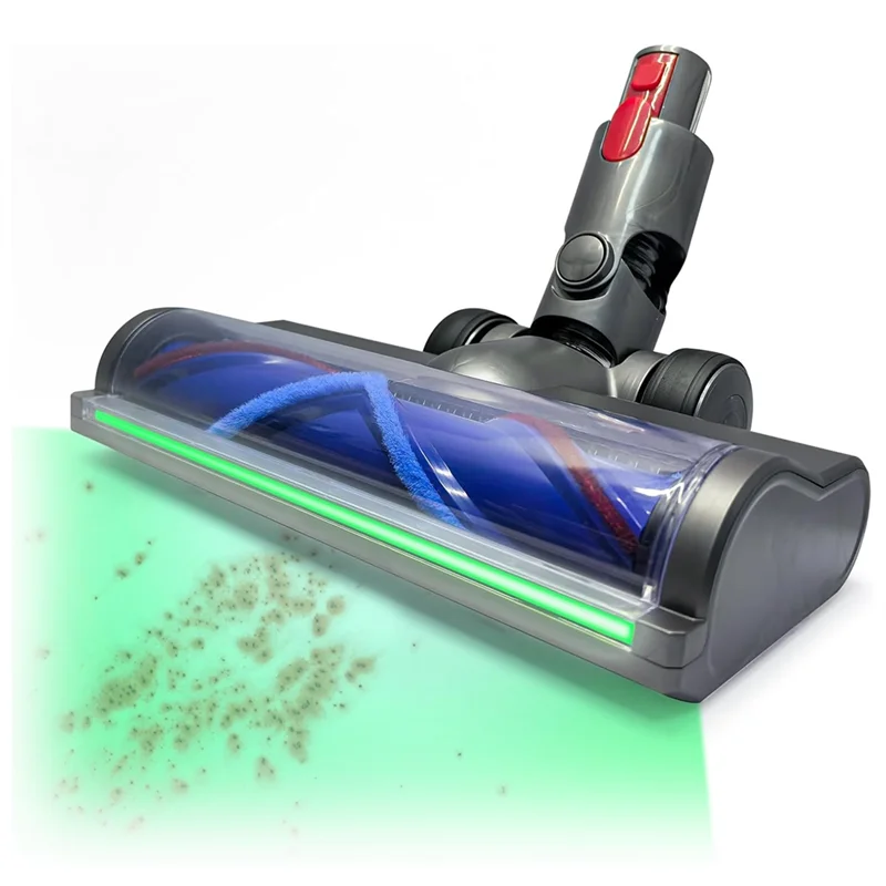 

ABVJ-вакуумная насадка для Dyson V7 V8 V10 V11 V15 G5, сменная насадка для очистки, светодиодный светильник с полной прутой, зеленый свет