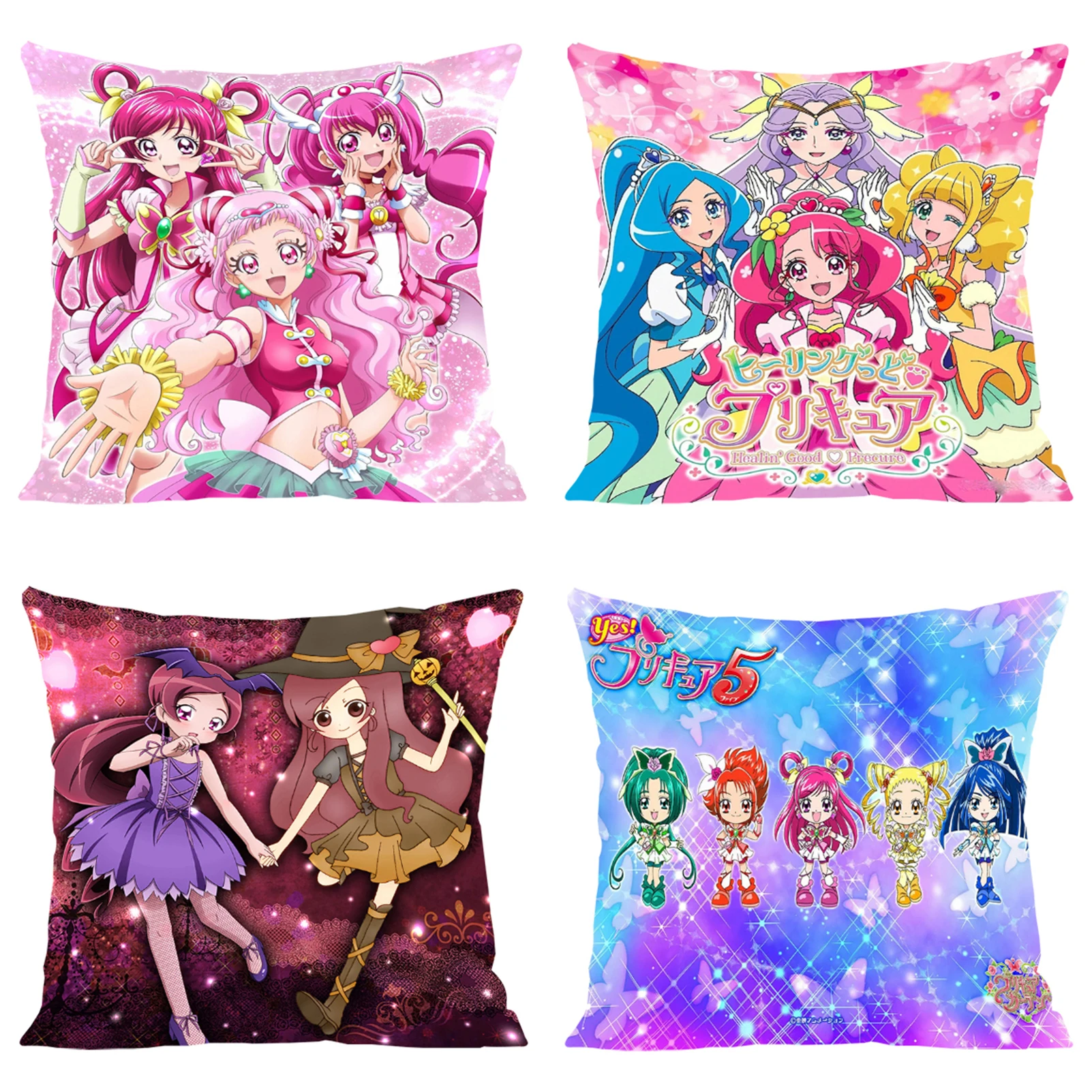 

Cover for Pillow Cases 45x45 Cushions Cover P-Pretty Cure Aesthetic Room Decoration Decorative Pillowcase 40x40 Cushion Covers