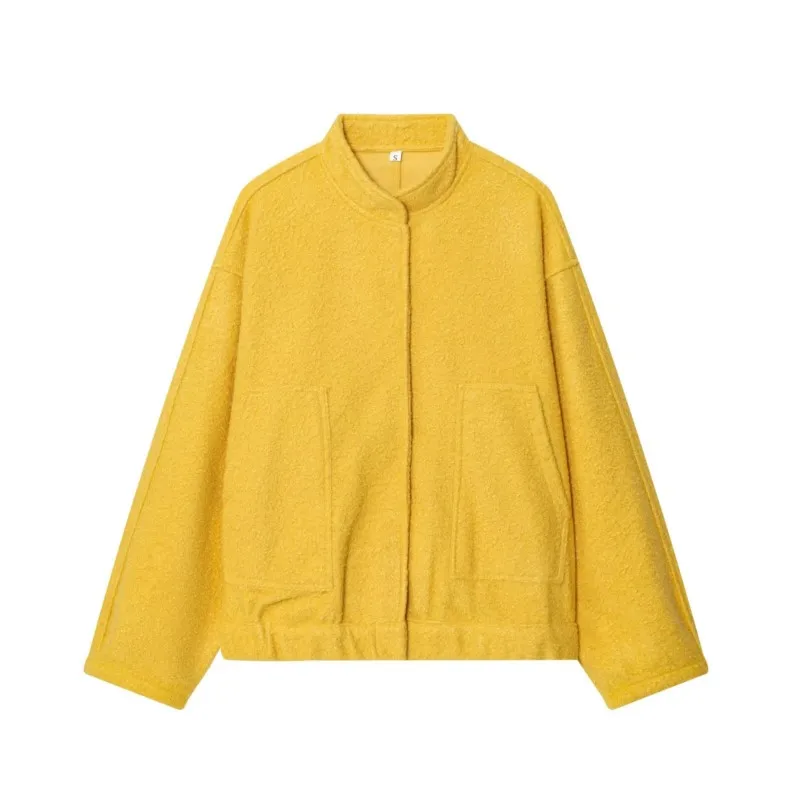 

HipSeam Women Warm Bomber Jacket Long Sleeve Loose Women's Jackets With Zipper Casual Lady Pocket Coats Female Jackets
