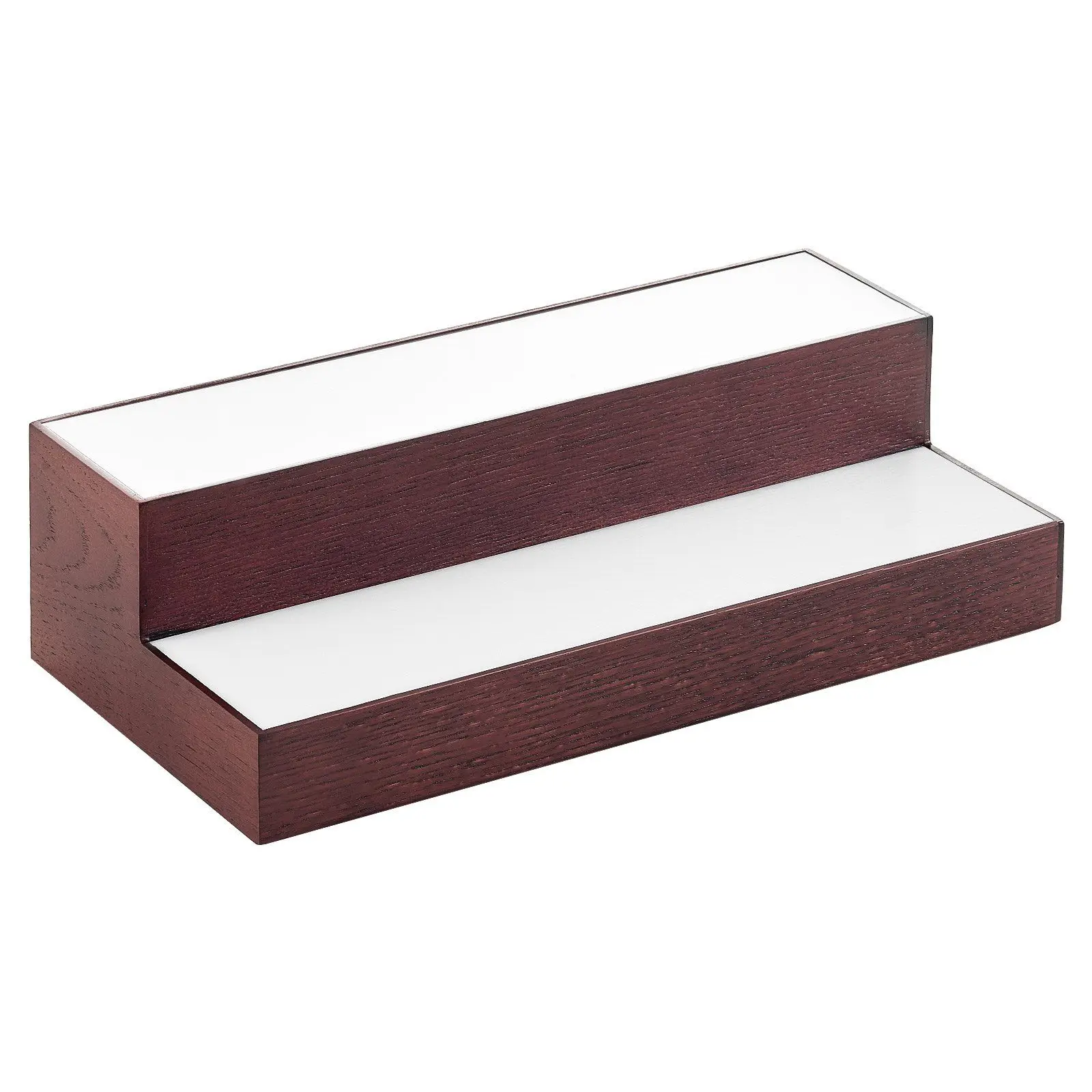 

2 Tier LED Lighted Liquor Bottle Display 16" Whiskey Rack with USB Power and Remote App Control for Home Bar and Party Decor